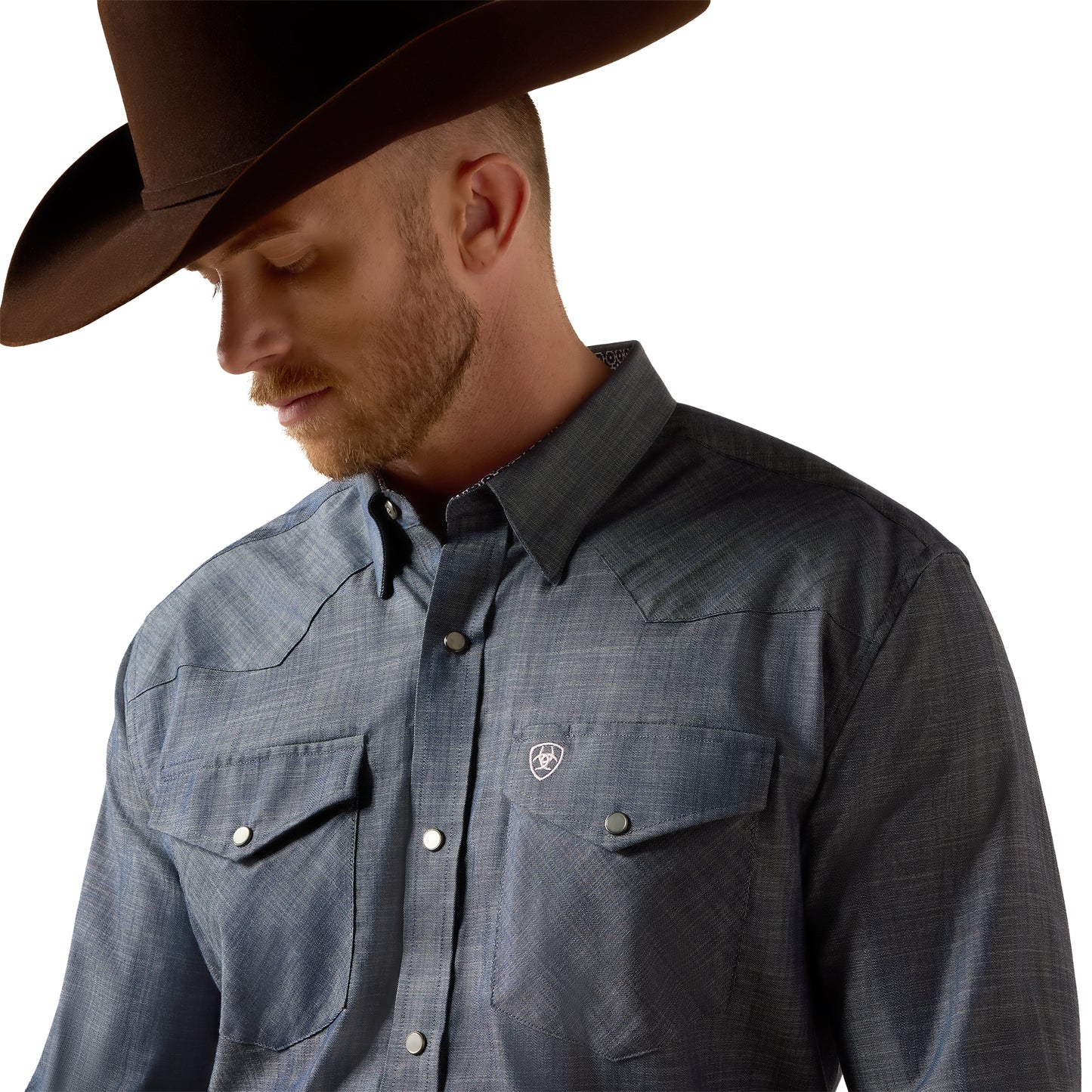 10073488 Men's Wrinkle Free Refined Slub Classic Fit Shirt