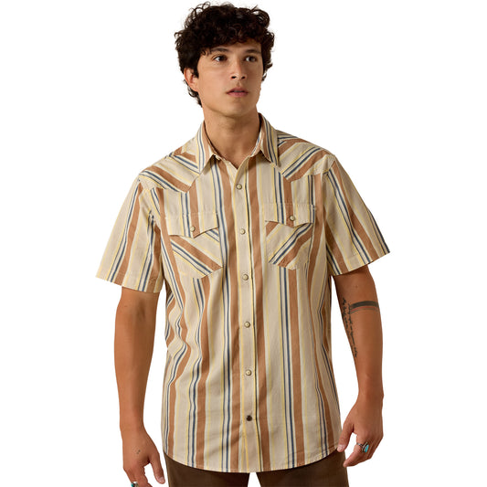 10073572 Men's Retro Hawthorn Fitted Snap Shirt by Ariat