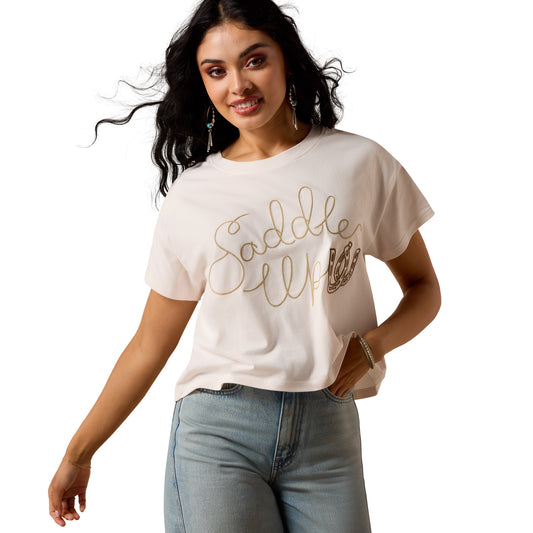 10073553 Women's Saddle Up Boxy Fit T-Shirt by Ariat