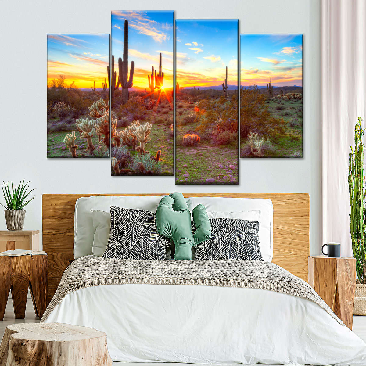 Sonoran Desert Sunset Landscape Wall Art