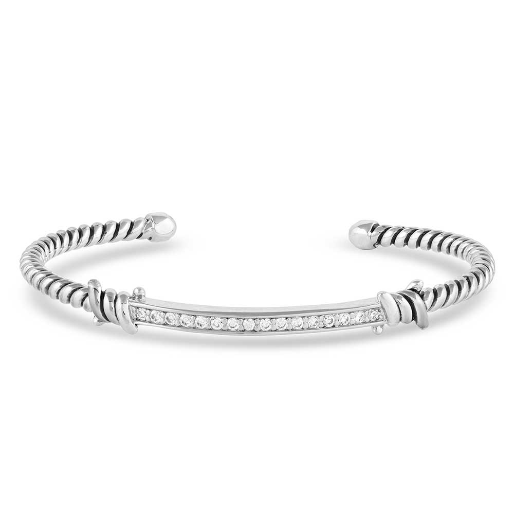 BC5374 Tied Up Crystal Barbedwire Bracelet by Montana Silversmiths