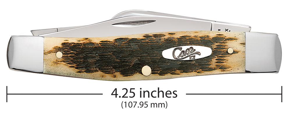 Amber Bone Large Stockman Pocket Knife by Case