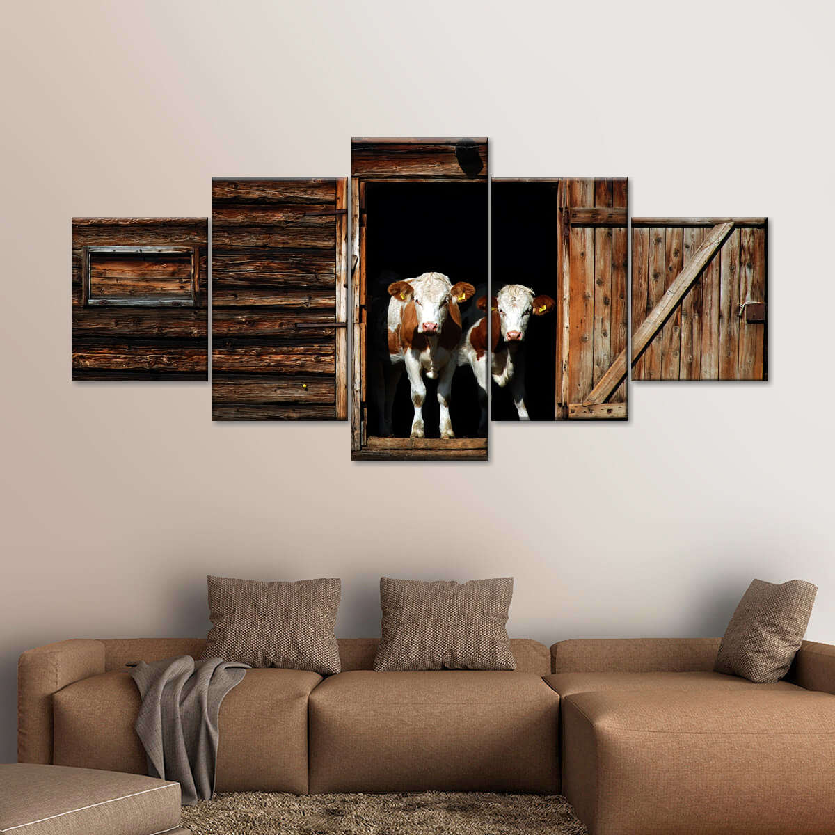 Pair Of Cows Wall Art