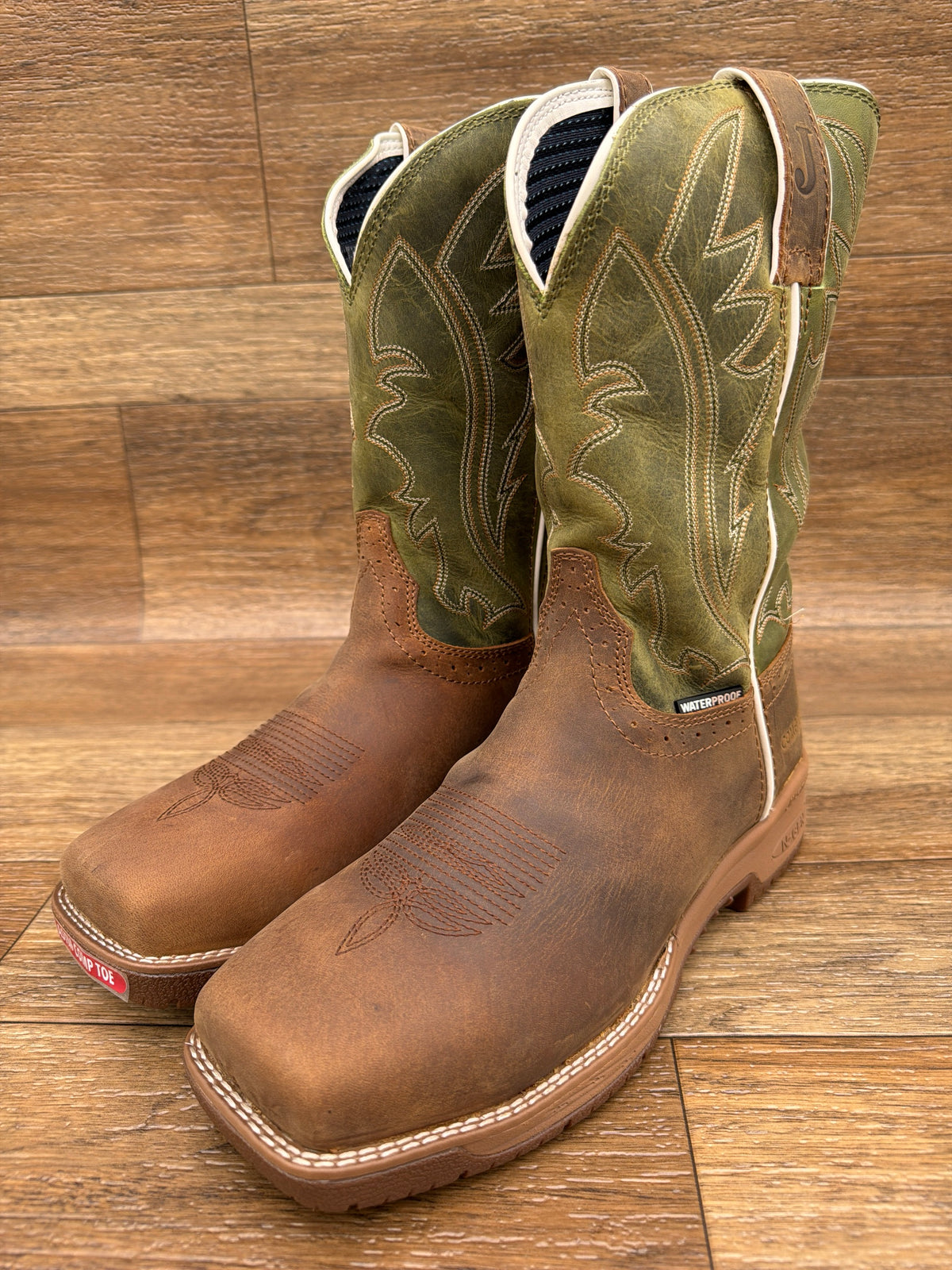 Men's Nitread 11 Inch Waterproof Composite Toe Work Boot by Justin - pair