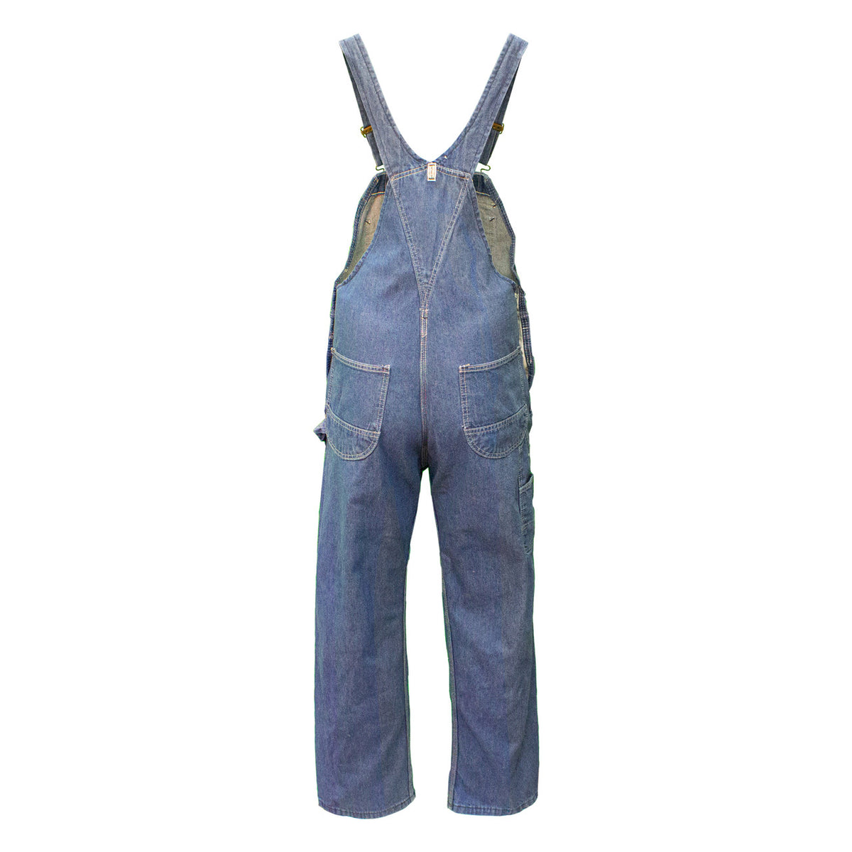 Enzyme Washed Denim Bib Overall by Key Industries - back