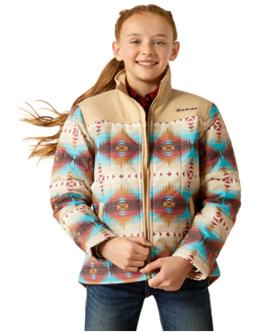 10052471 Youth Crius Jacket Serrano Southwest Print By Ariat