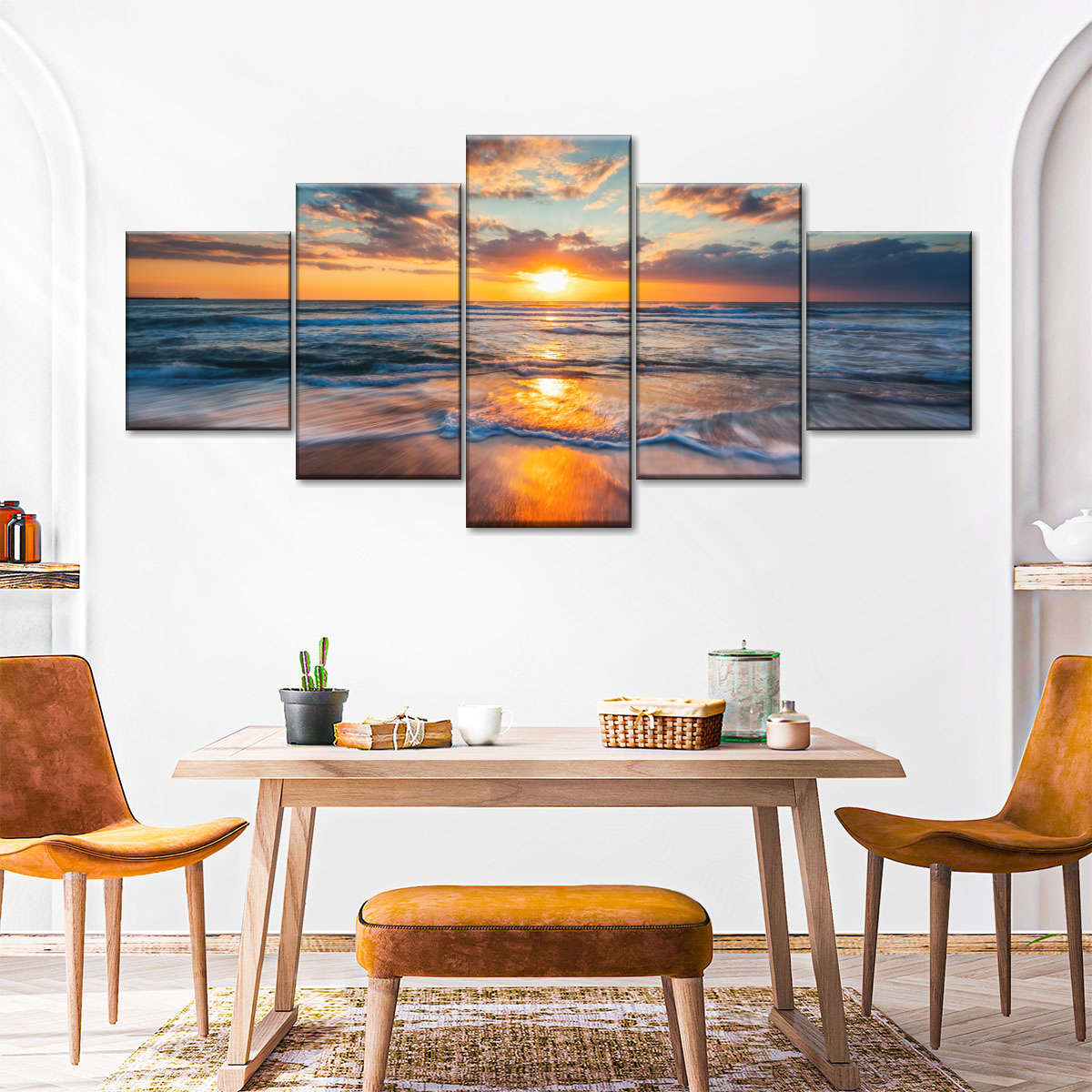 Summer Ocean Sunrise Wall Art