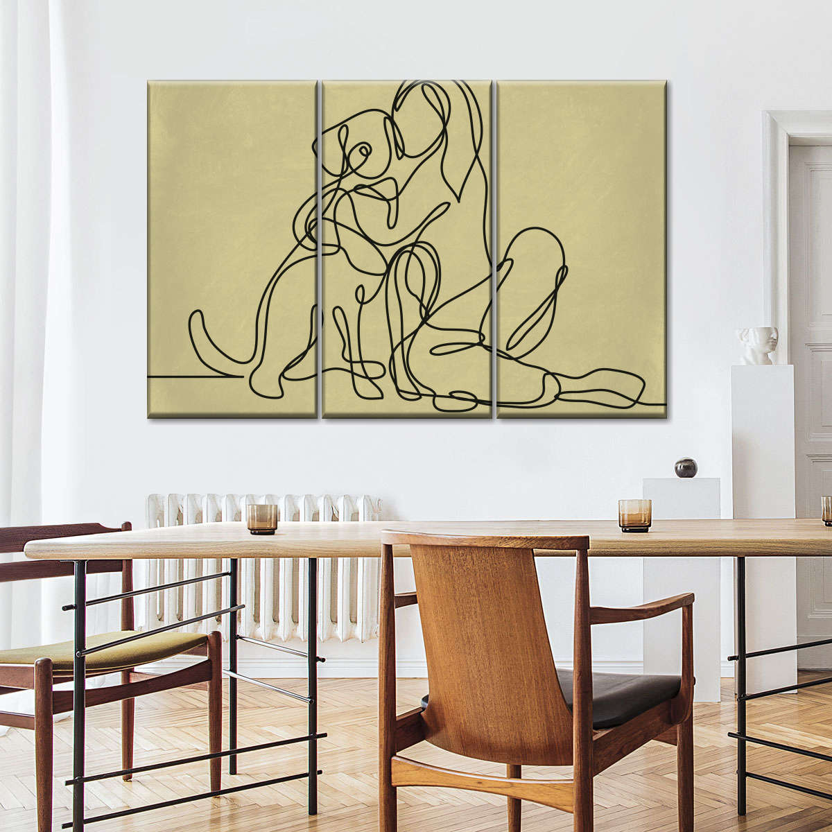 Woman Loving Dog Wall Art