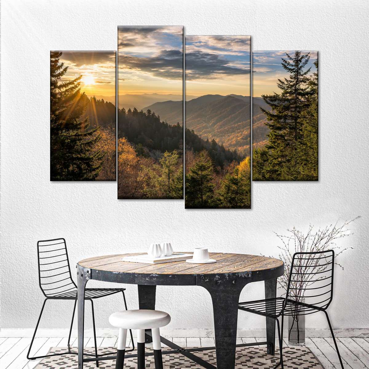 Sunrise In Smoky Mountains Wall Art