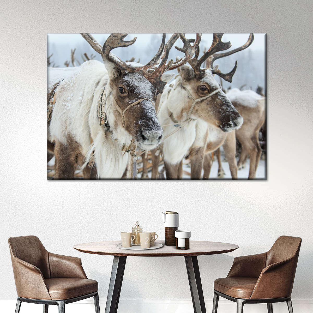 Snow Reindeer Wall Art