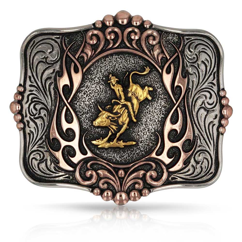 A1038P Code of the West Attitude Buckle by Montana Silversmiths