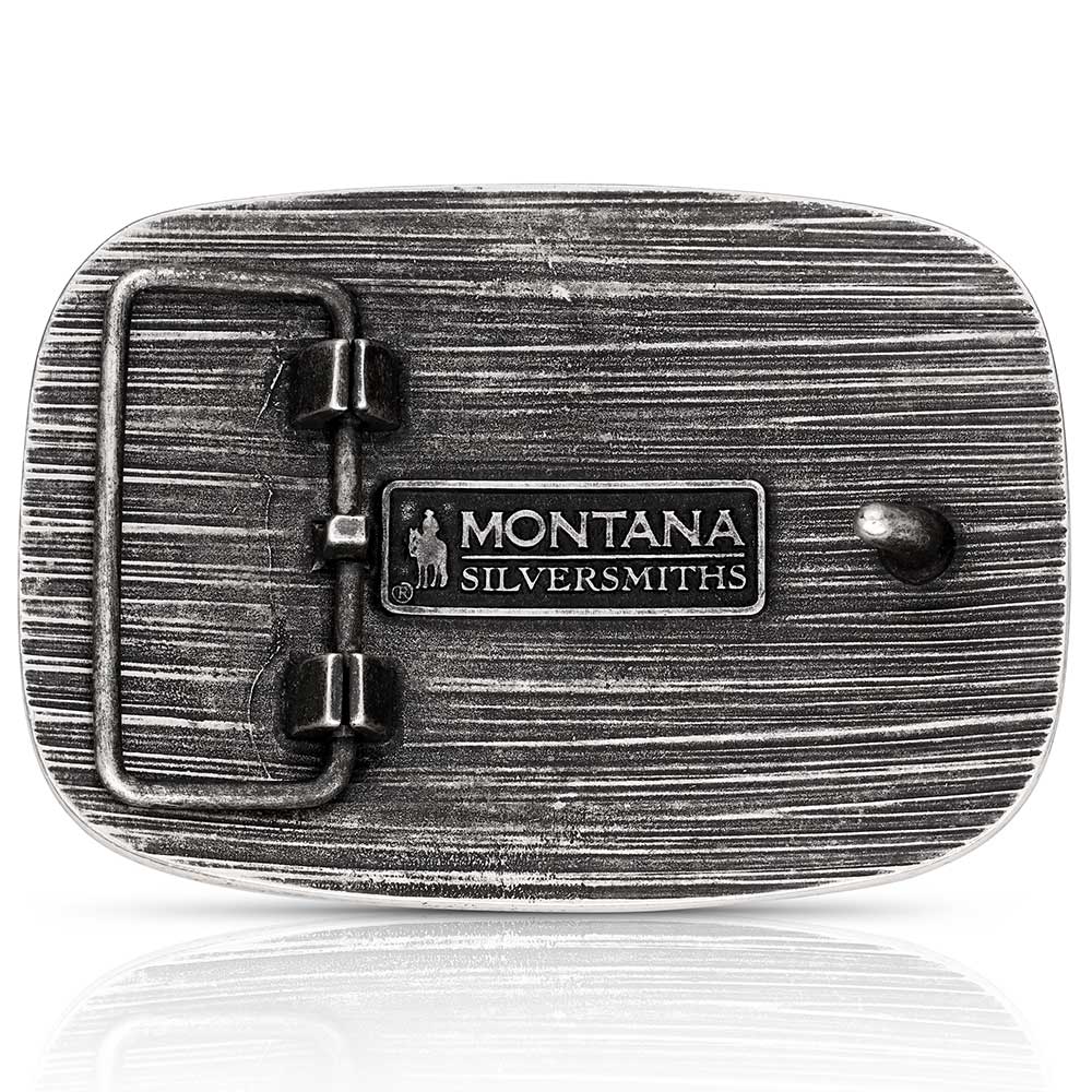 A1049S 4-H Livestock Attitude Buckle by Montana Silversmiths