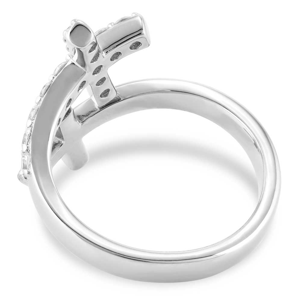 FFRG5538 Fearless Faith Crystal Cross by Montana Silversmiths