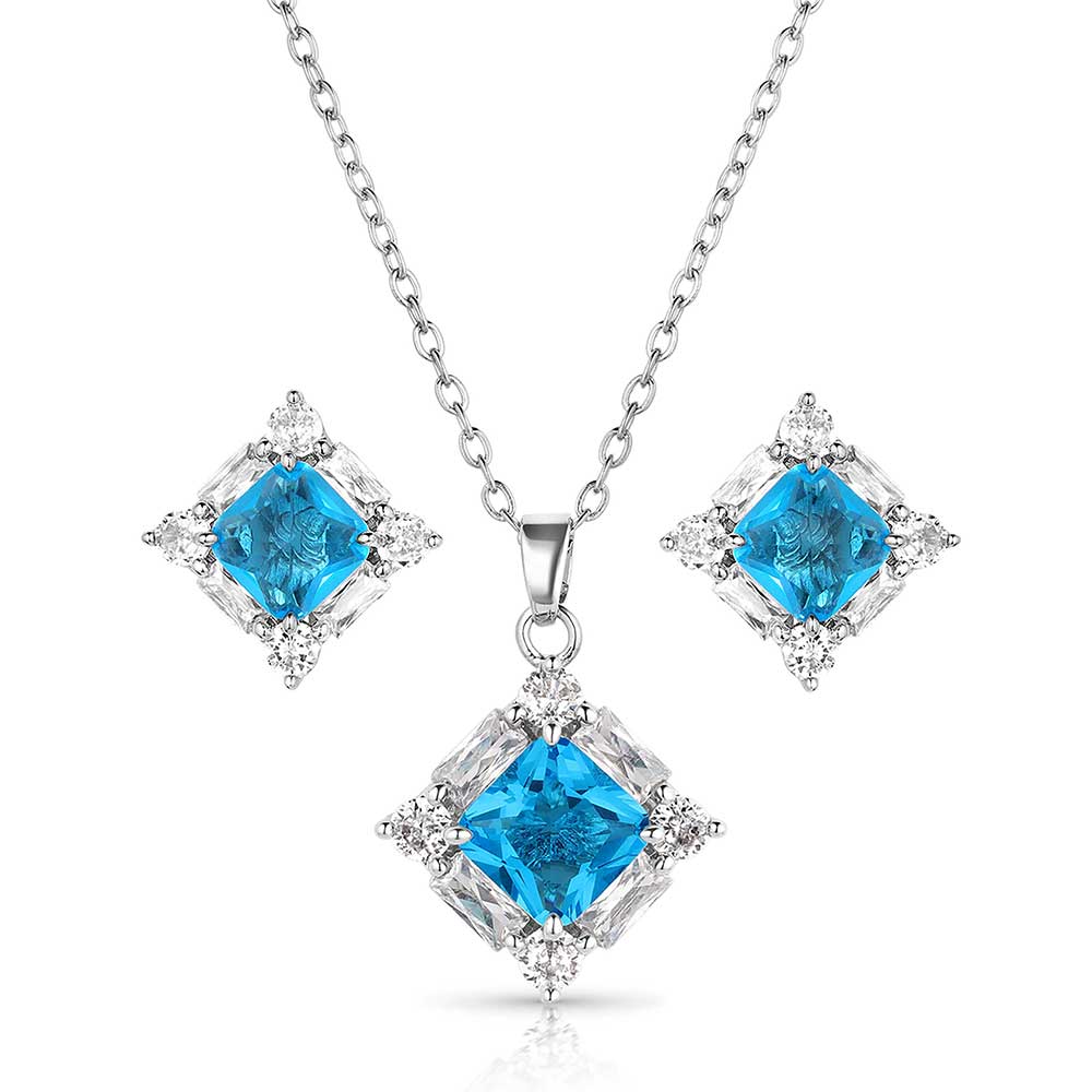 JS5843 Elevated Luxury Crystal Jewelry Set by Montana Silversmiths