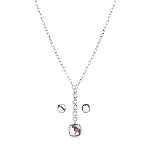 JS6199 Band of Wild Horses Jewelry Set by Montana Silversmiths
