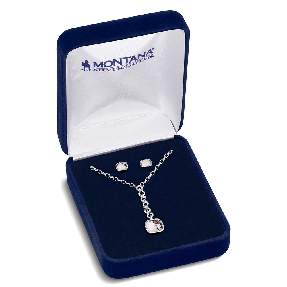 JS6199 Band of Wild Horses Jewelry Set by Montana Silversmiths