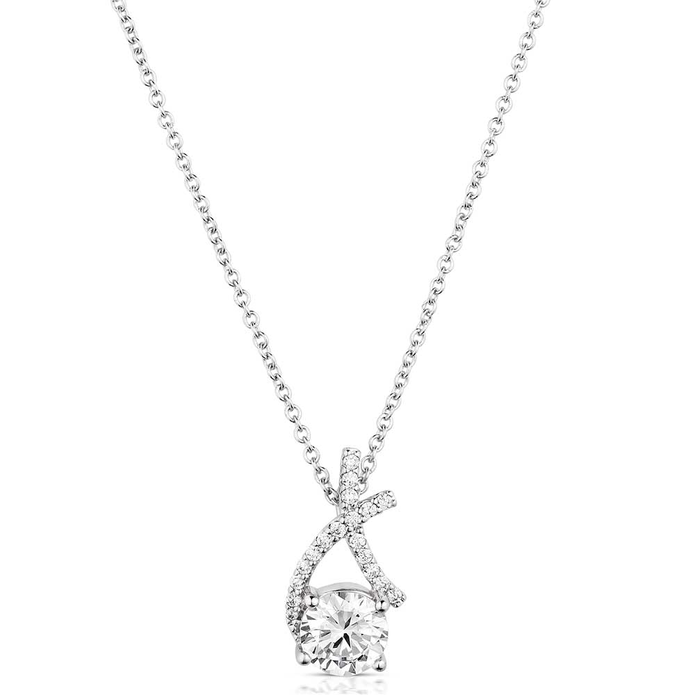 NC5960 Hug's & Kisses Crystal Necklace by Montana Silversmiths