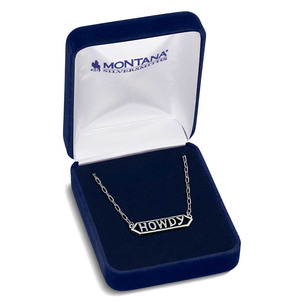 NC6203 Howdy Bar Necklace by Montana Silversmiths