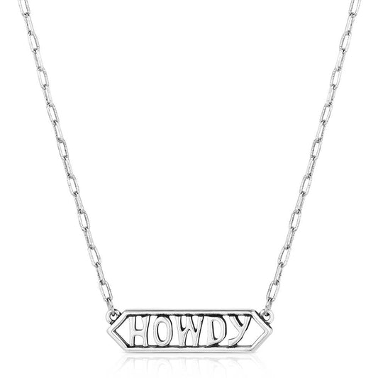 NC6203 Howdy Bar Necklace by Montana Silversmiths