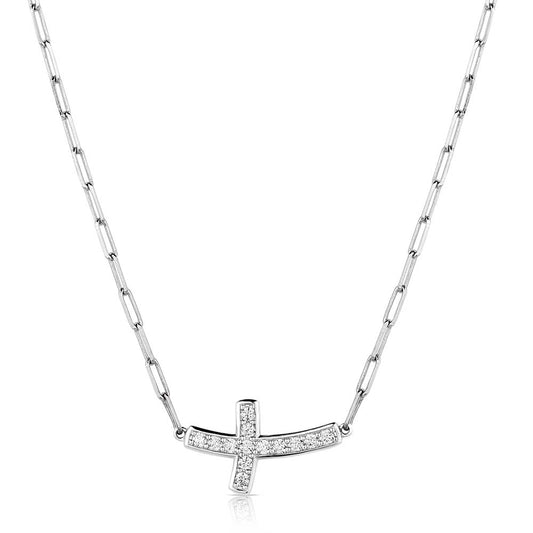 NC6210 Lean on Me Cross Necklace by Montana Silversmiths