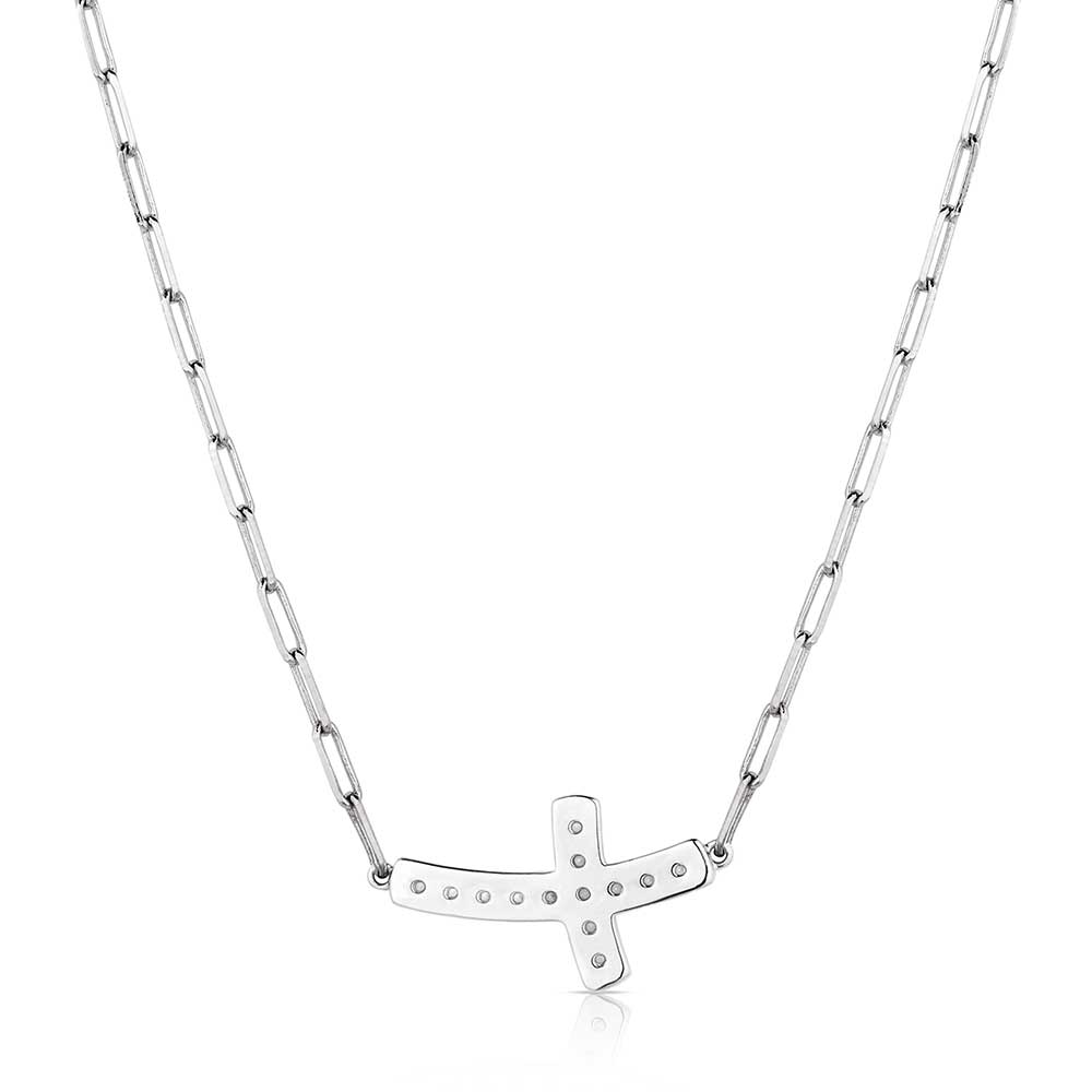 NC6210 Lean on Me Cross Necklace by Montana Silversmiths