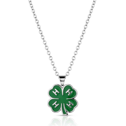 NC6233 4-H Emblem Necklace by Montana Silversmiths