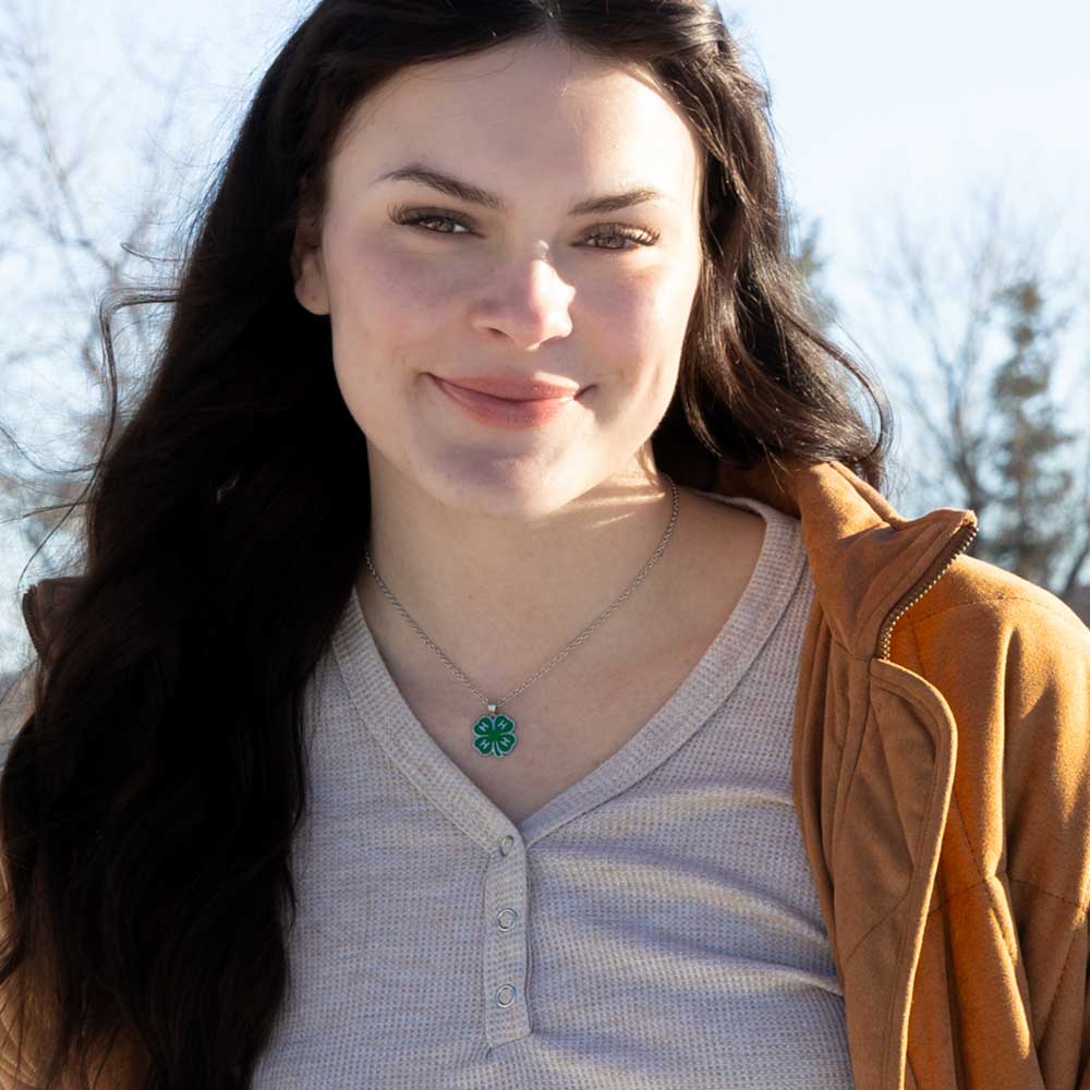 NC6233 4-H Emblem Necklace by Montana Silversmiths