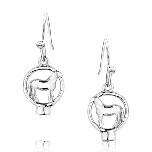 QER5971 Horses of the World Earrings by Montana Silversmiths