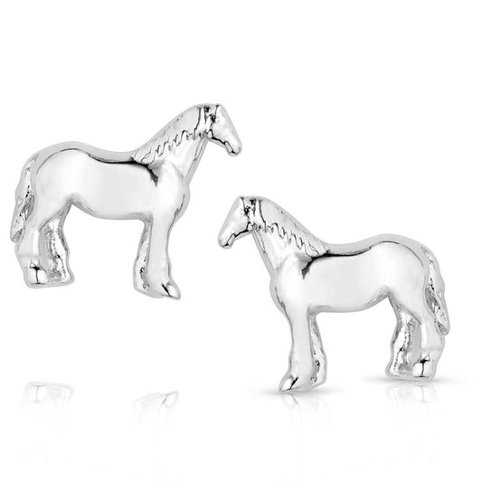 QER5972 Quarter Horse Earrings by Montana Silversmiths