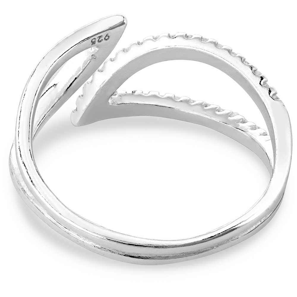 RG5608 Radiant Reflections Crystal Open Ring by Montana Silversmiths