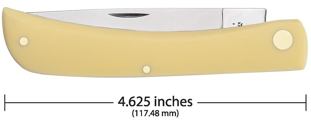 Yellow Synthetic Sod Buster Pocket Knife by Case