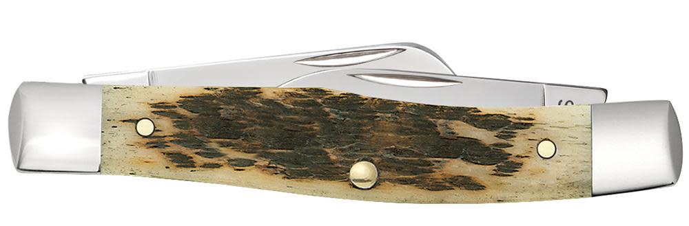 Amber Bone Medium Stockman Pocket Knife by Case