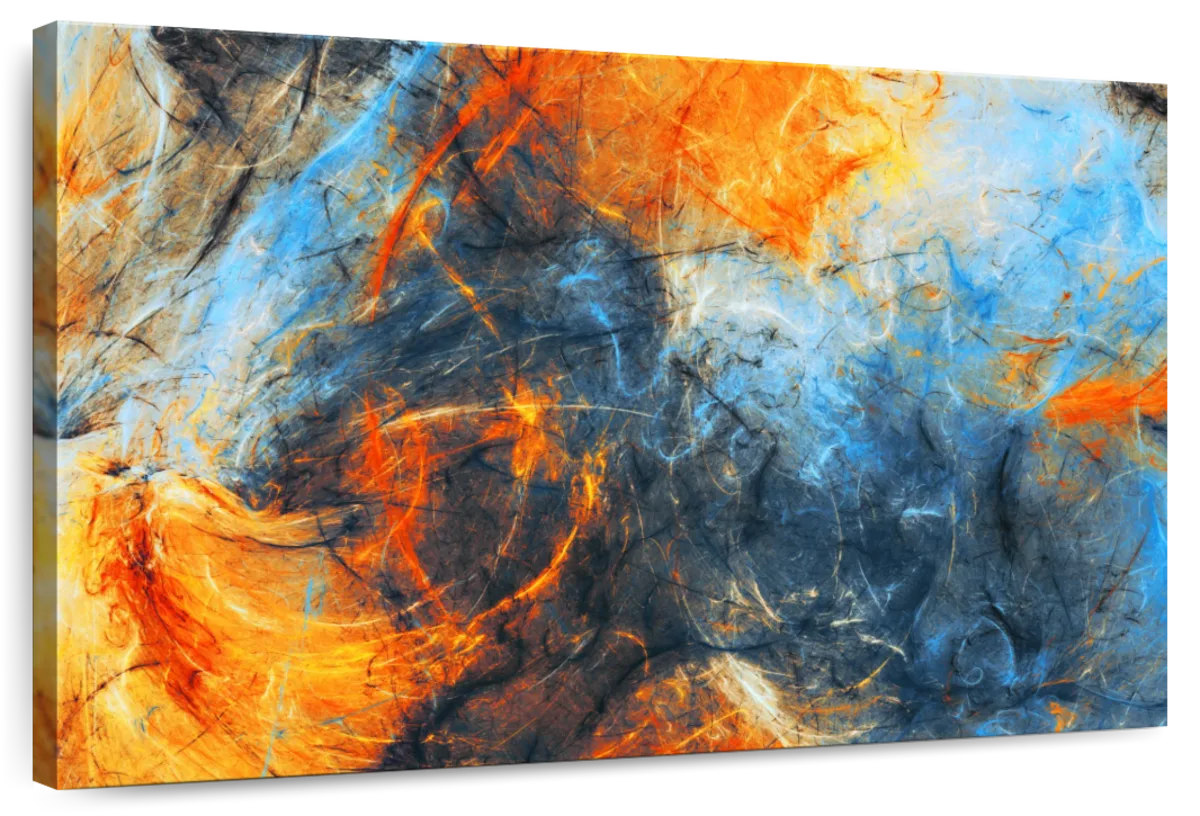 Abstract Lava Swirls Wall Art