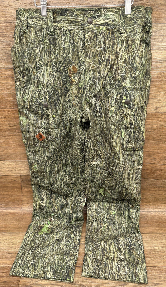 Men's Autumn Fleece Lined Waterproof Woodland Camo Hunting Pant by Ghilliemonster Outdoors - front