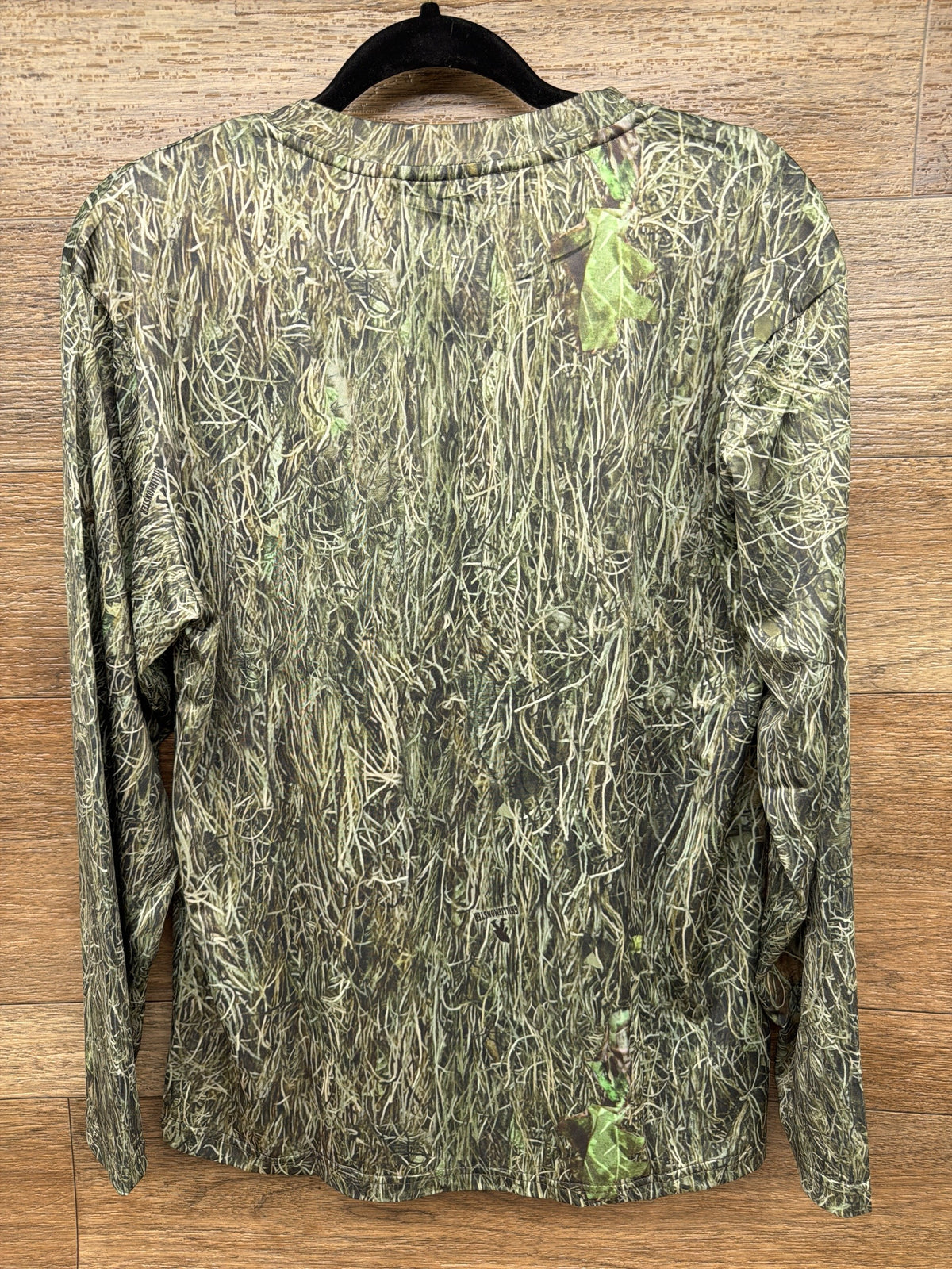 Men's Long Sleeve Woodland Camo Hunting Shirt by Ghilliemonster Outdoors - back