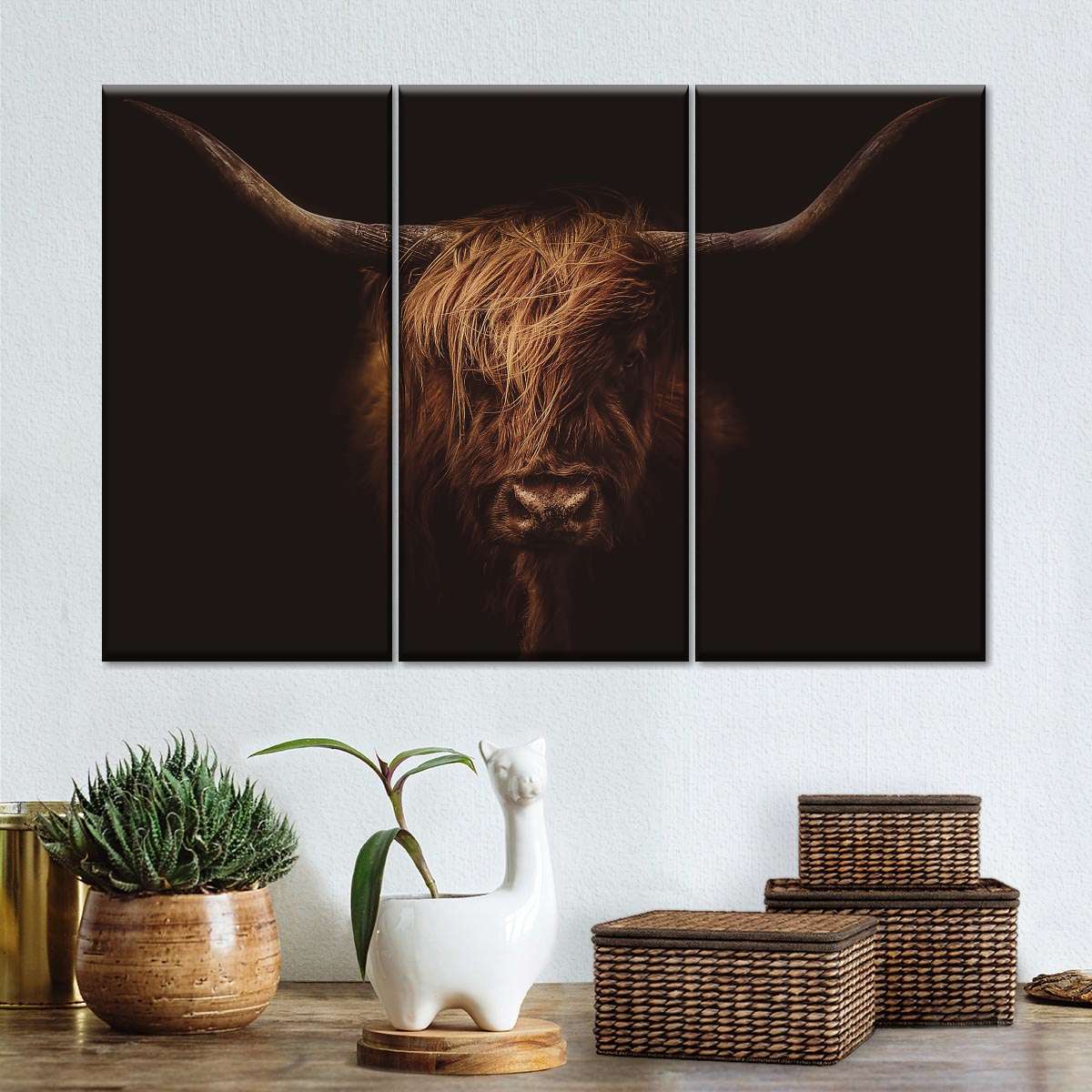 Handsome Highland Cow Wall Art