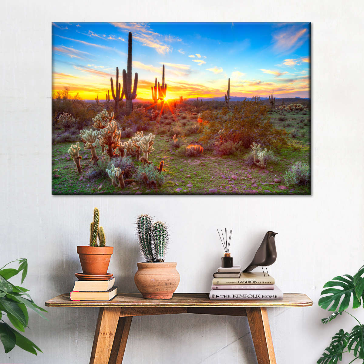 Sonoran Desert Sunset Landscape Wall Art