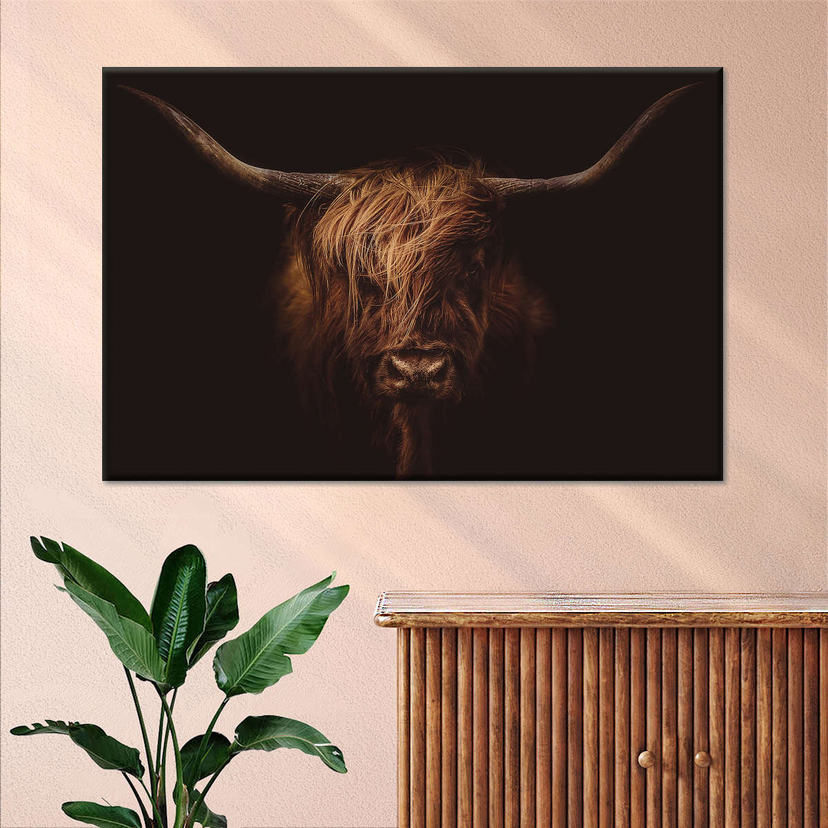 Handsome Highland Cow Wall Art