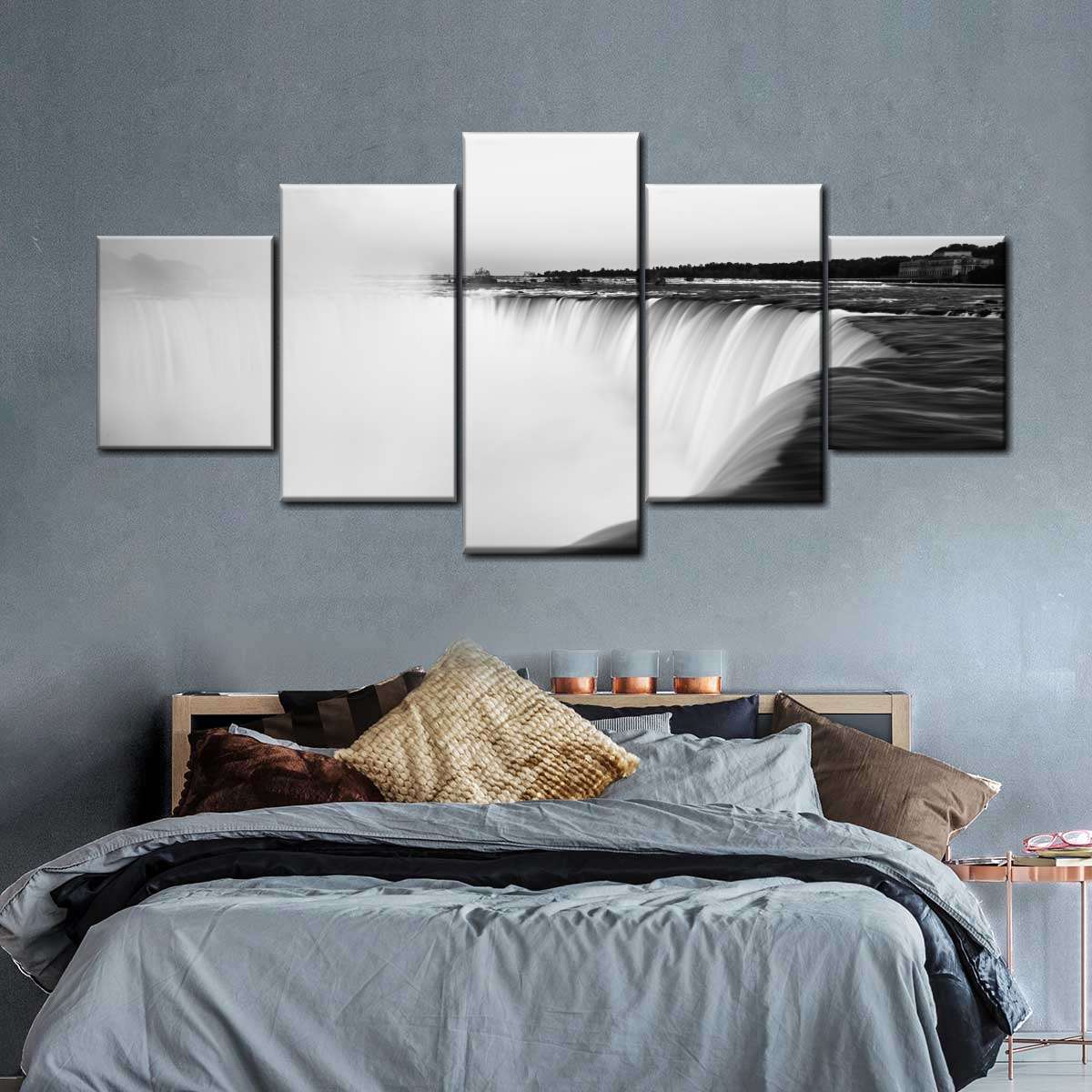 Monochromatic Niagara Falls Wall Art