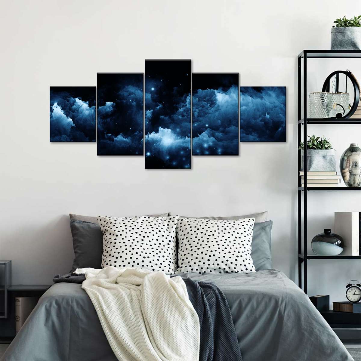 Starry Nighttime Sky Wall Art