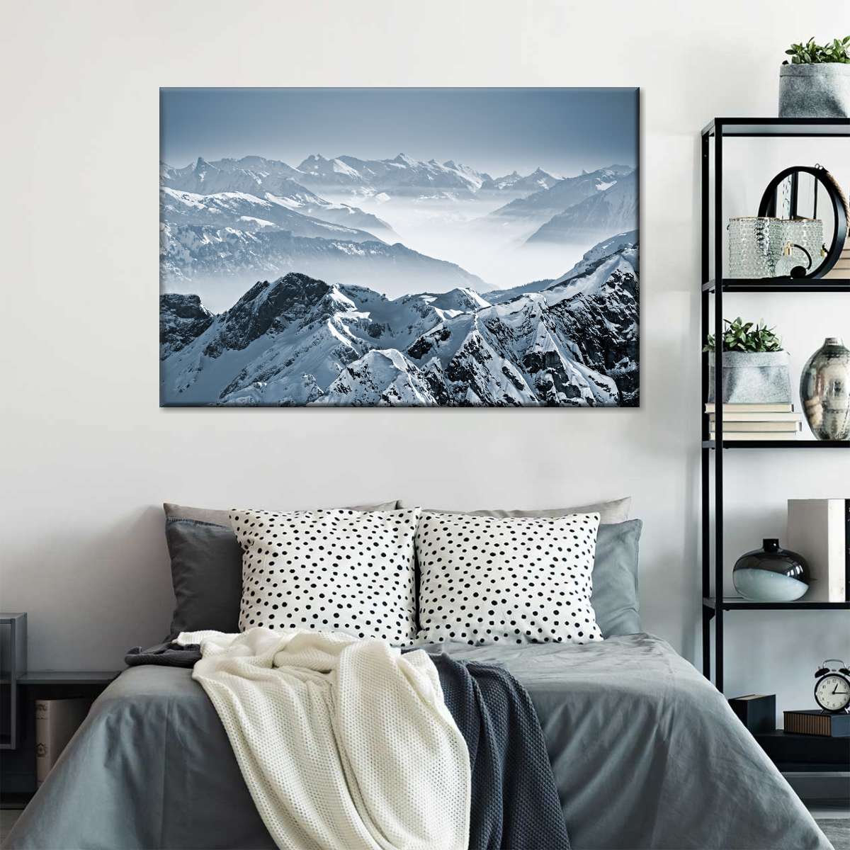 Swiss Mountain Peaks Wall Art