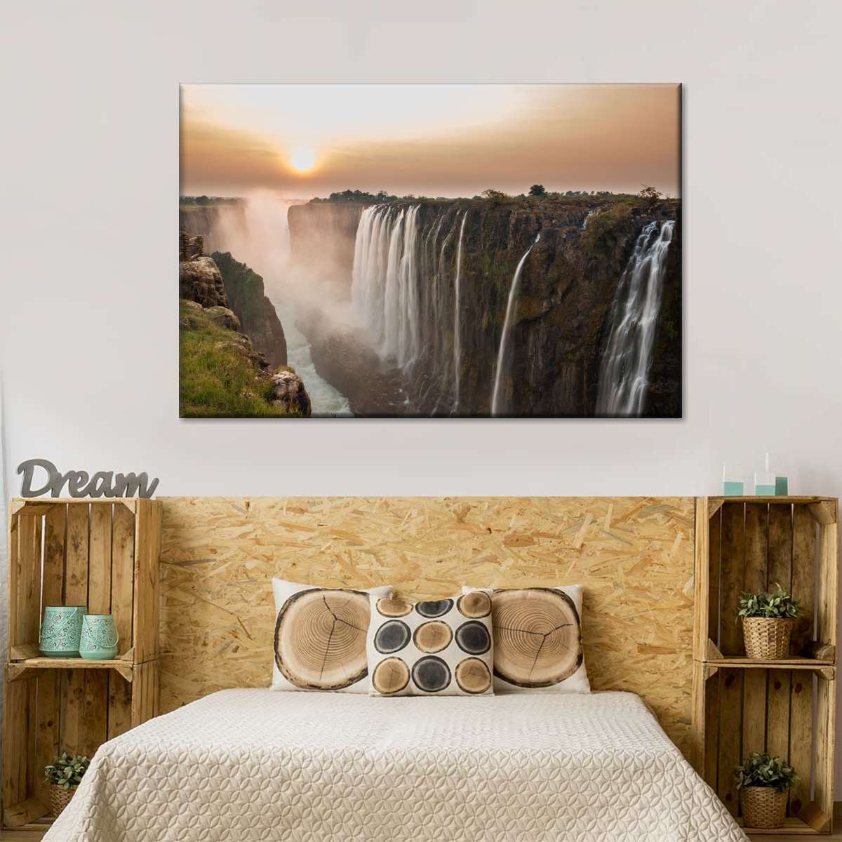 Victoria Falls Sunset Wall Art