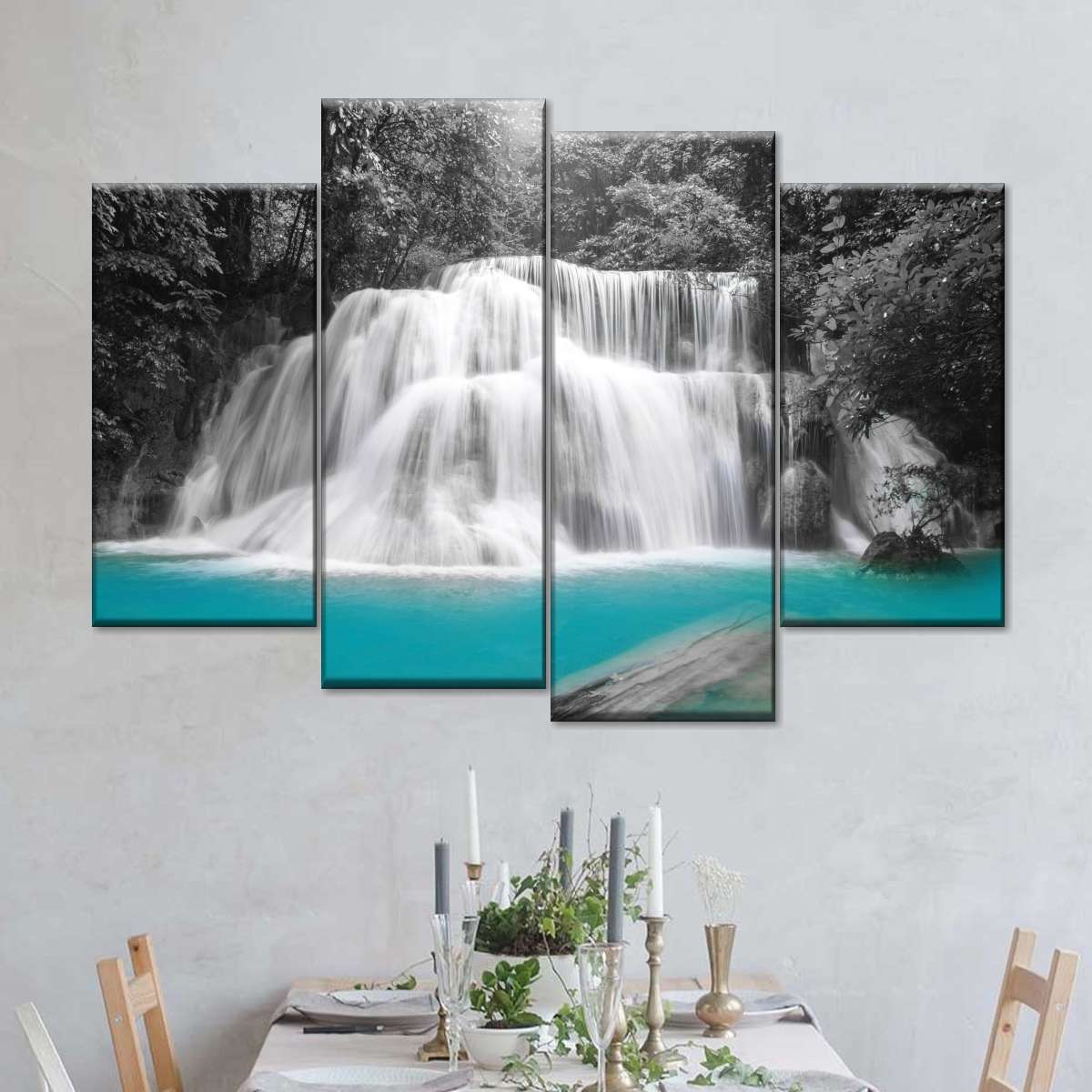 Pop Rainforest Waterfall Wall Art