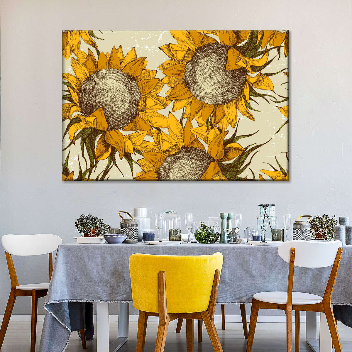 Yellow Sunflowers Wall Art