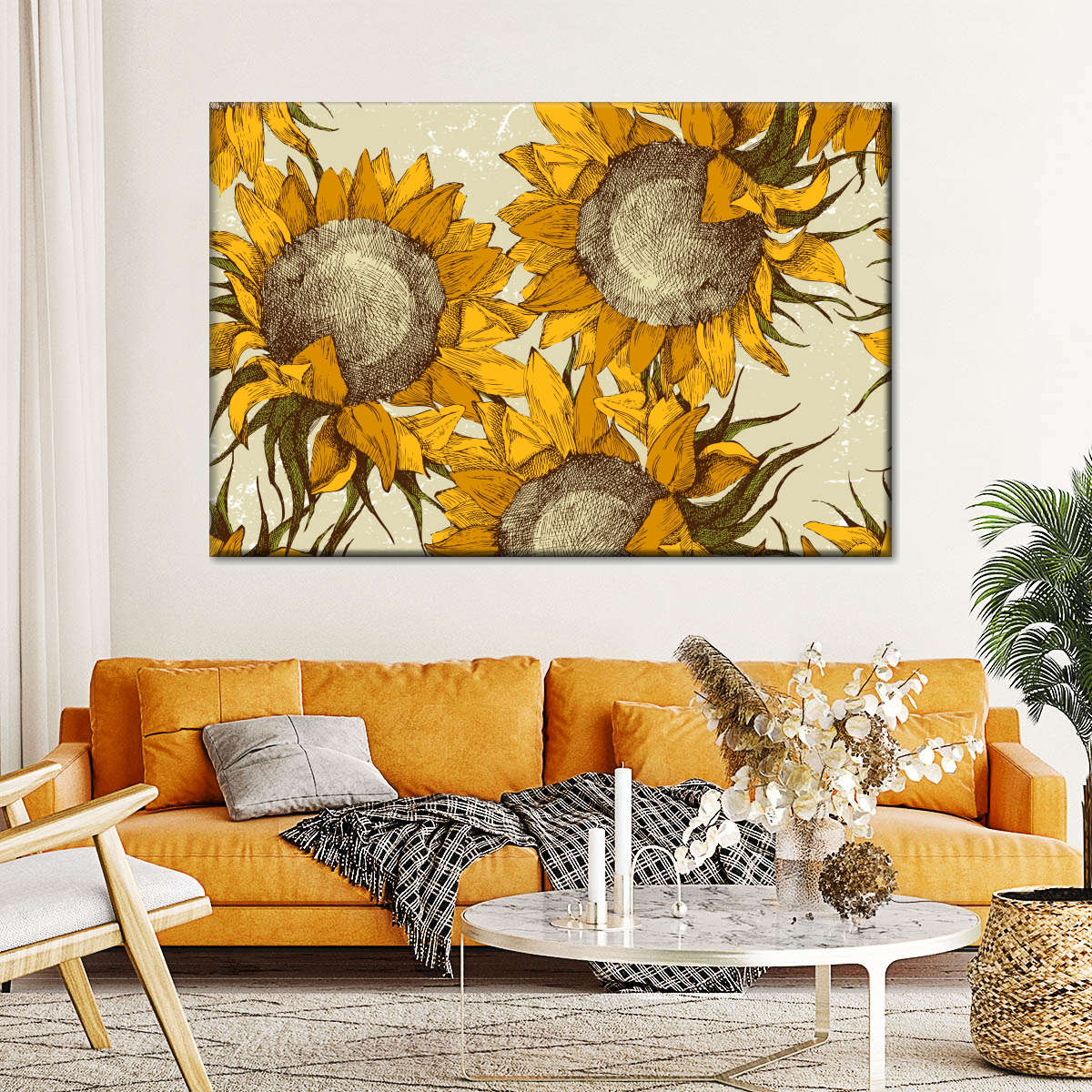 Yellow Sunflowers Wall Art