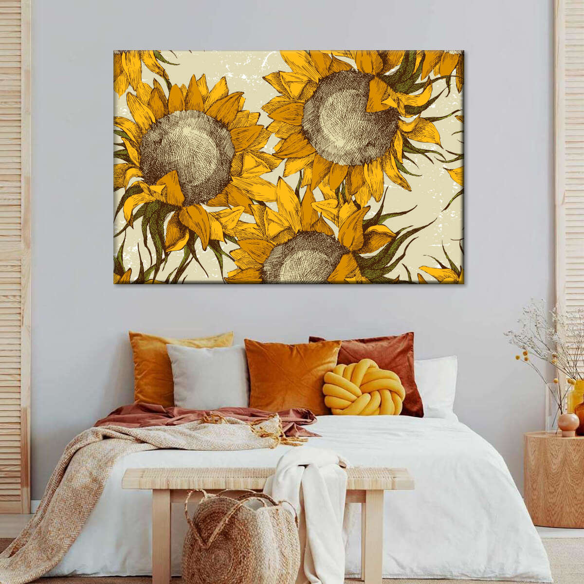 Yellow Sunflowers Wall Art