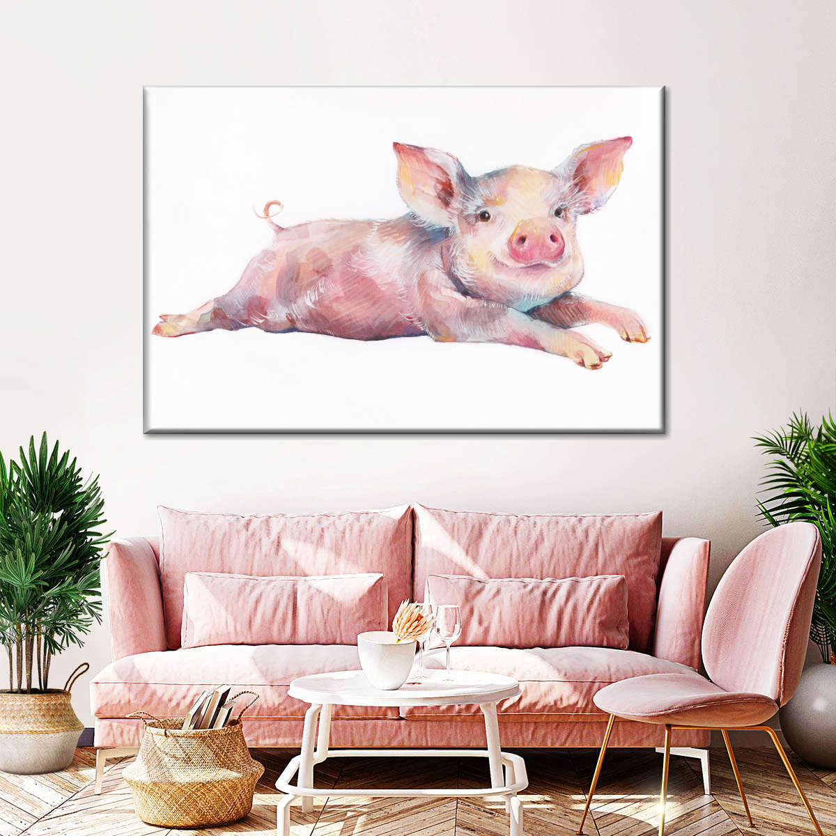 Precious Piglet Wall Art