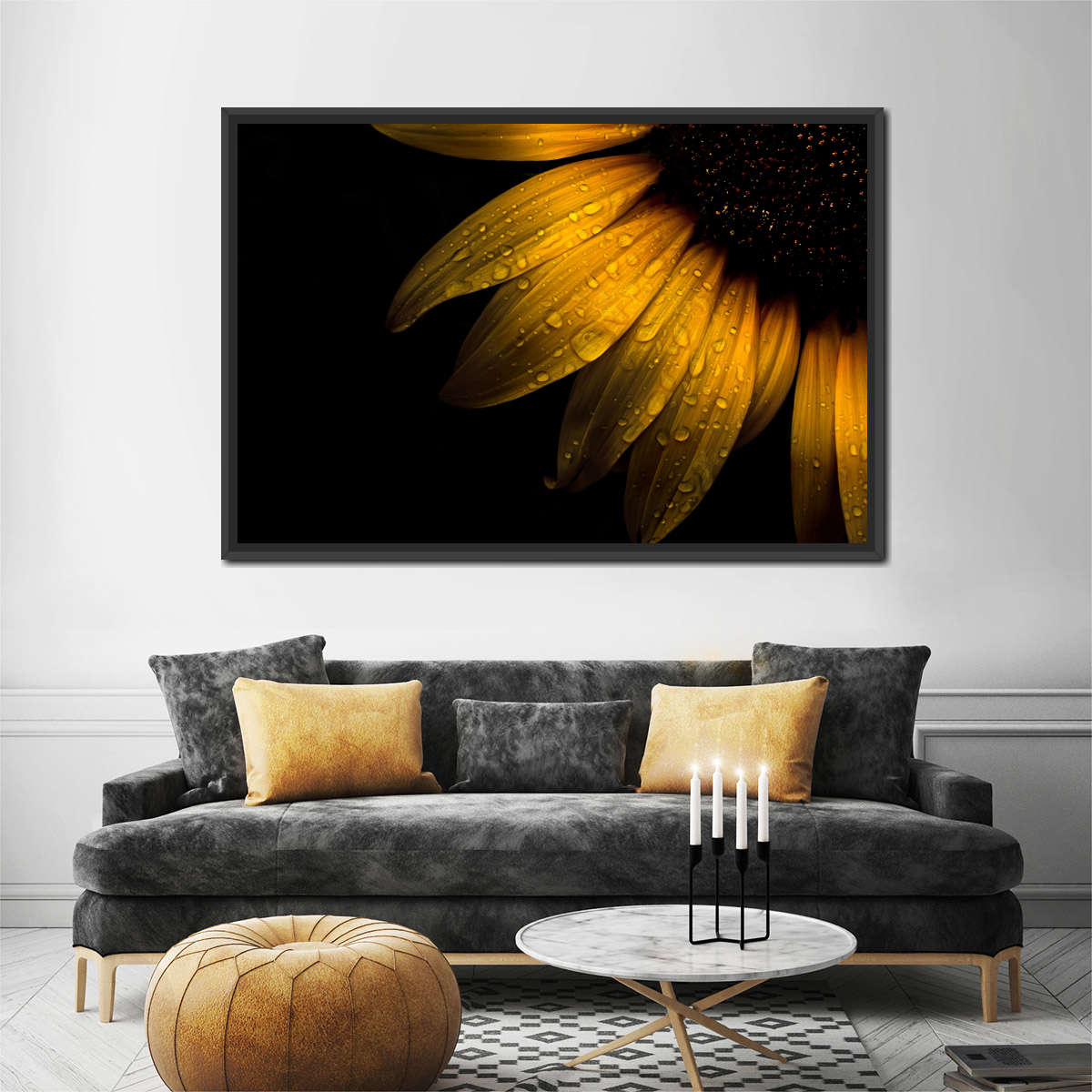 Sunflower Water Wall Art