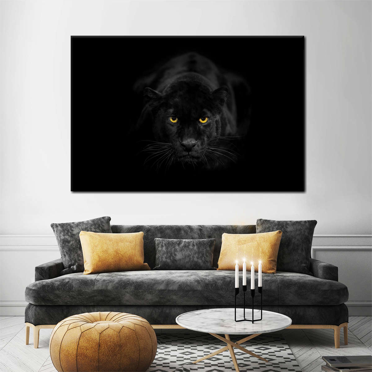 Rare Black Panther Wall Art