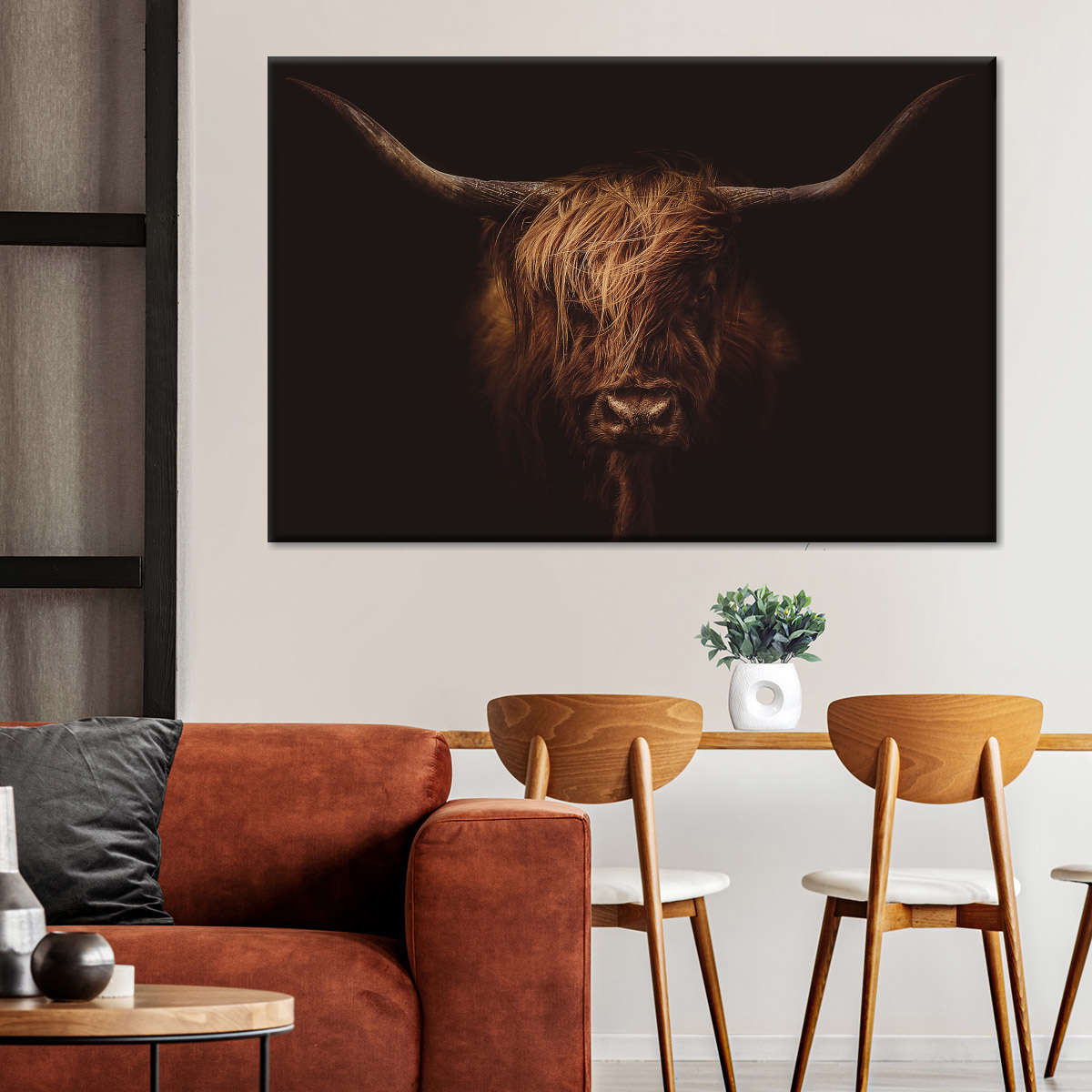 Handsome Highland Cow Wall Art